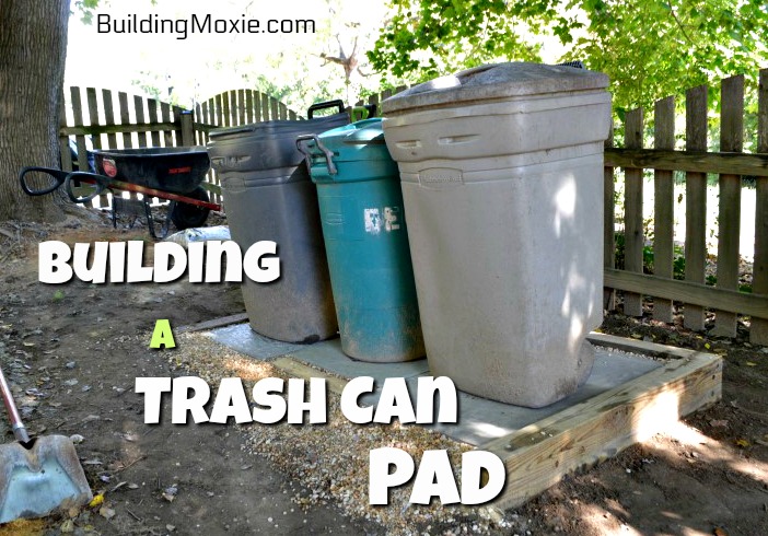 Building a Trash Can Pad :: Another Landscape Challenge Solved